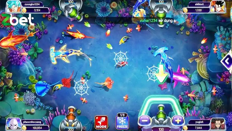 Bắn cá phát tài có nhiều skill hấp dẫn