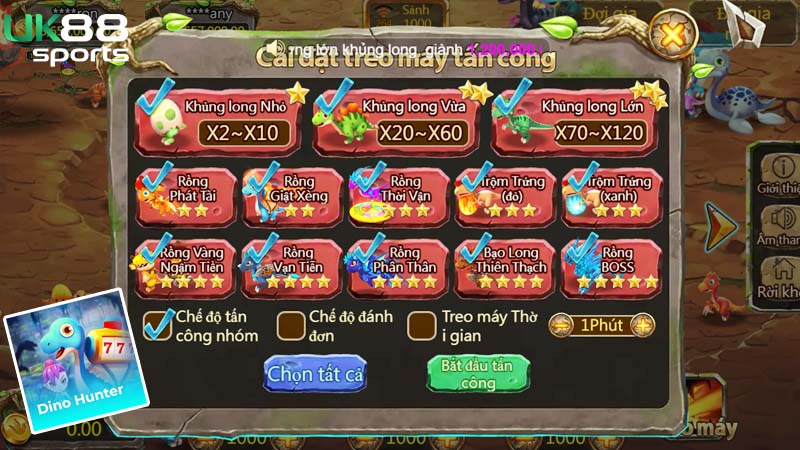 Áp dụng chiến thuật bắn nhanh tiêu diệt nhiều khủng long